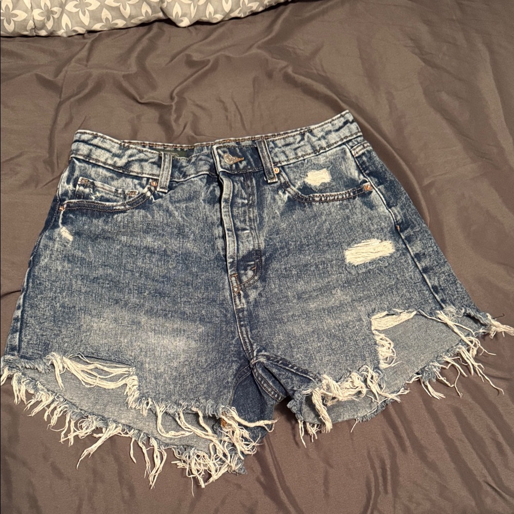 Wild Fable Blue Distressed Jean Shorts